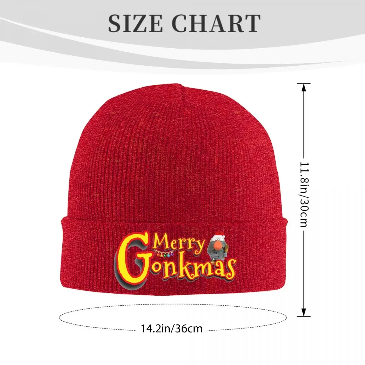 Merry Gonkmas Knit Hat Beanie Autumn Winter Hat Warm Unisex Street Christmas Puppet Maker Cap Men Women Gifts