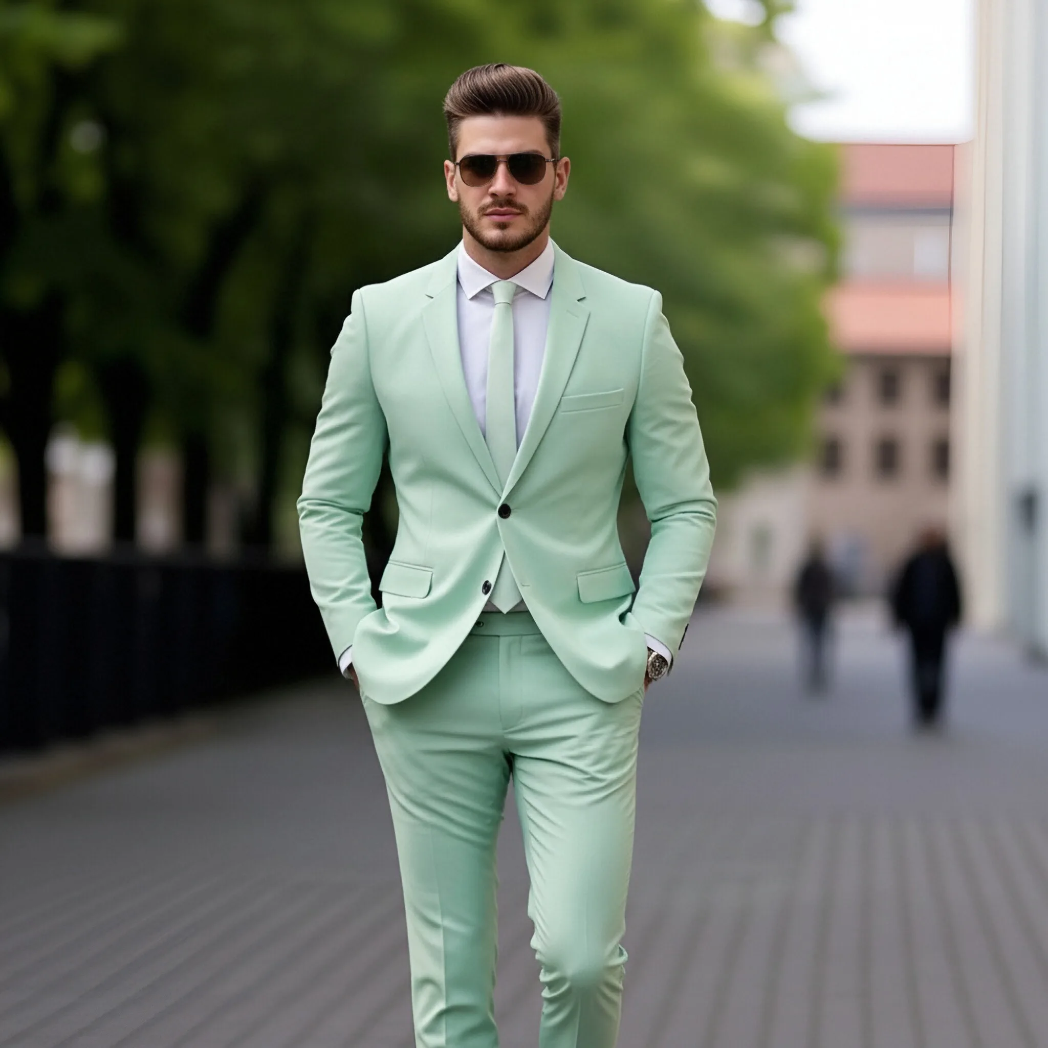 

Sophisticated Formal Wear Men's Dark Green 3-Piece Suit Slim Fit Traje para Hombre for Business Events and Special Occasions