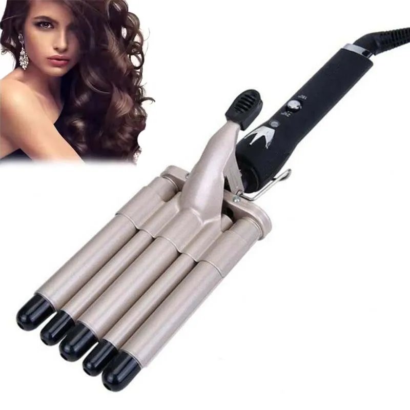 

Five Barrels Hair Iron Curler Ceramic Glaze Five Barrel Fast Styling Curling Iron 5 Barrel Hair Curler Crimping Iron For Hair