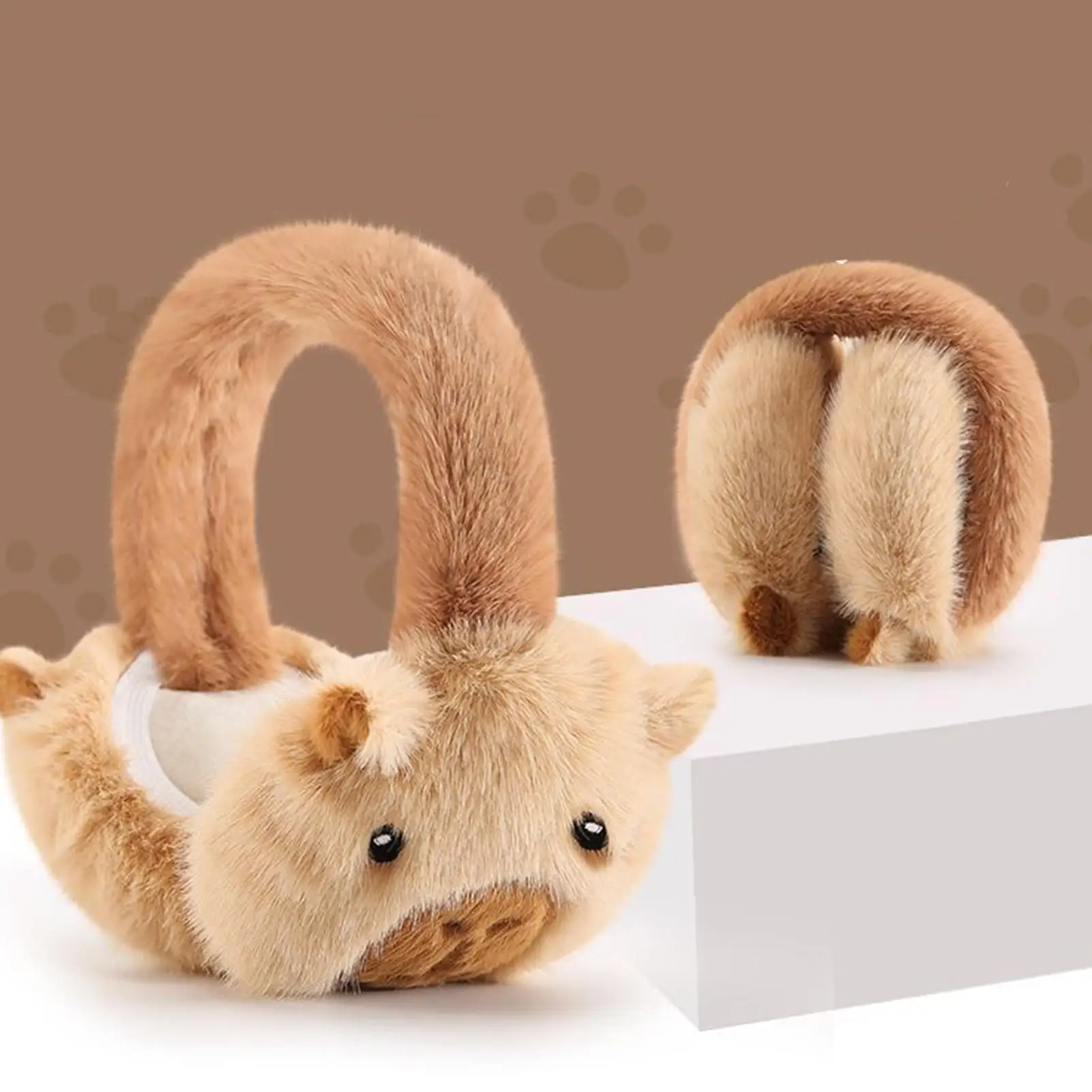 

Наушники с изображением капибары, мягкие плюшевые наушники, зимние наушники, модные уличные наушники, защита от холода, наушники, чехол для ушей