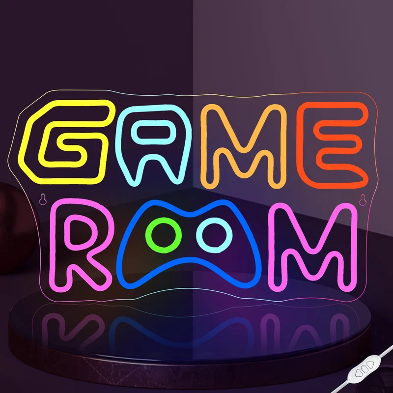 

Game Zone Neon Signs For Gamer Room Art Wall Decor USB Adjust Brightness For Boy Bedroom And Video Gamer Room Decor