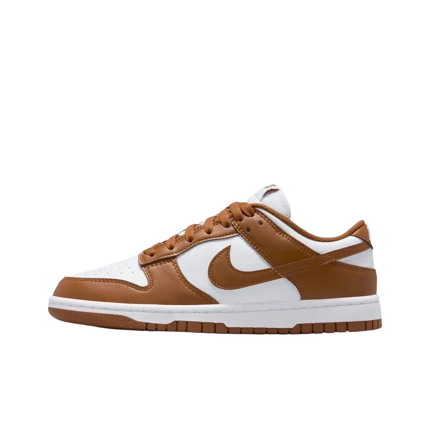 Nike Dunk Low top Skateboard Shoes Women's White Brown IM6572-101