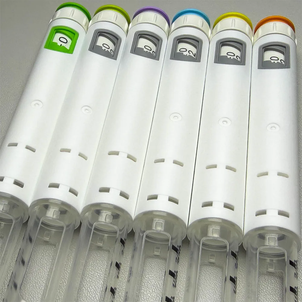 10Pcs Multi Color Disposable Injection Magic Pen 60U, Insulin Syringe Tattoo Handle Fits 3ml Glass Vial