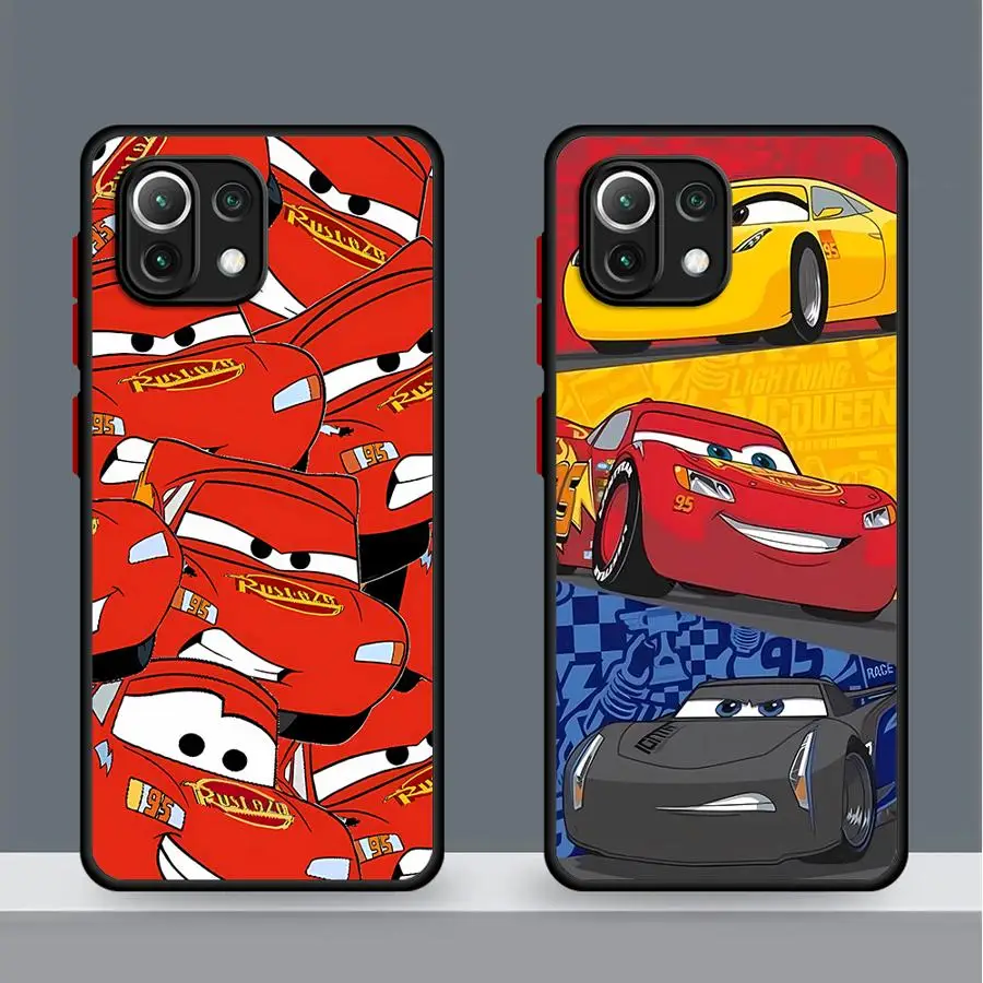 Disney Lightning McQueen Cool Phone Case for Xiaomi Poco X3 Pro M3 M5 M5s X3 NFC X4 GT X5 Pro C40 F3 C50 C51 Back Matte Cover