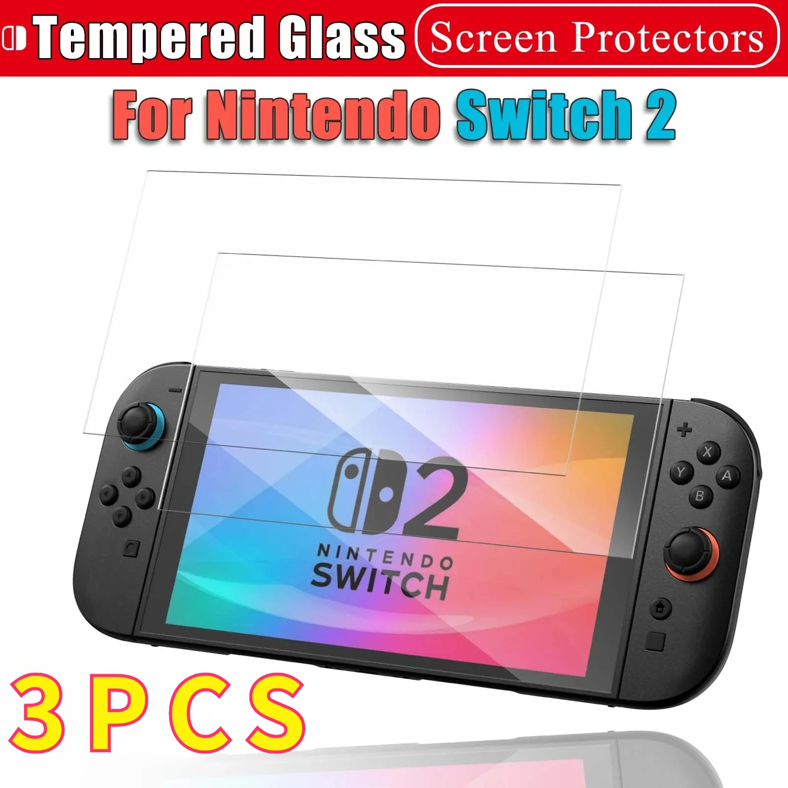 

Protective Tempered Glass For Nintendo Switch 2 2025 Accessories Screen Protector Tempered Glass For Nintendo Switch 2