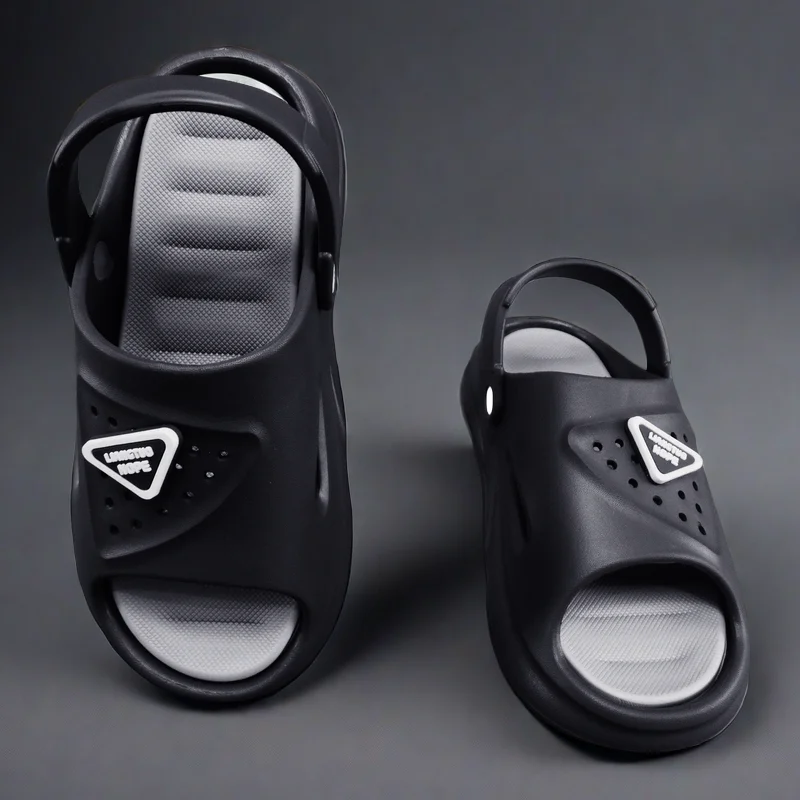 

Summer Men's Slippers Home Outdoor Two Wear Non-slip Sandals EVA Material Park Beach Walking Men's Shoes Casual Cooler