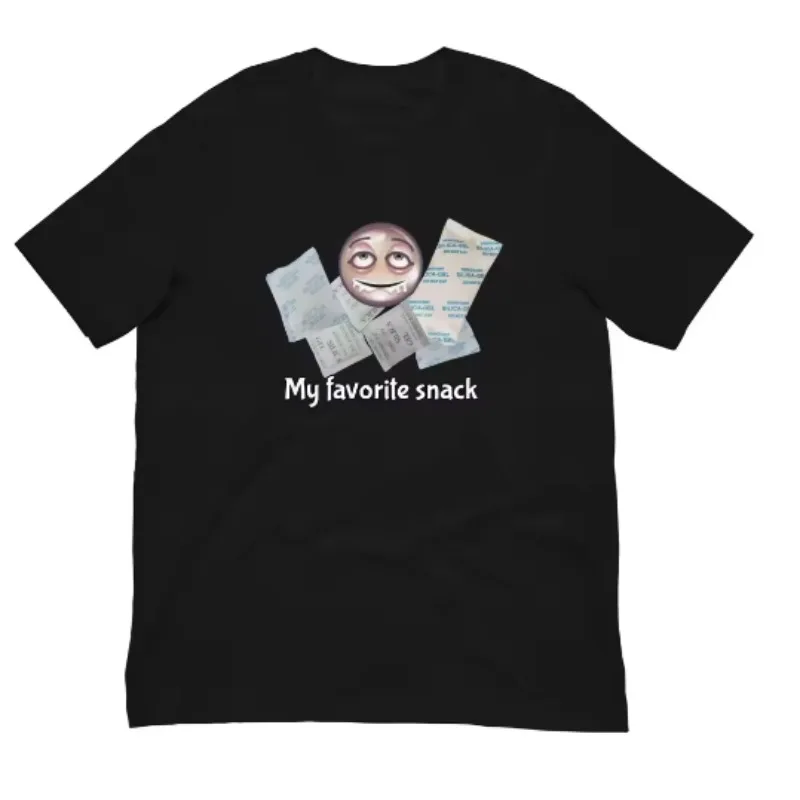 الرجال الملابس للجنسين مضحك غريب الرموز التعبيرية ميمي تي شيرت الفكاهة وجبة خفيفة نكتة الجرافيك قميص مطبوع بأكمام قصيرة الجولة الرقبة ملابس الصيف