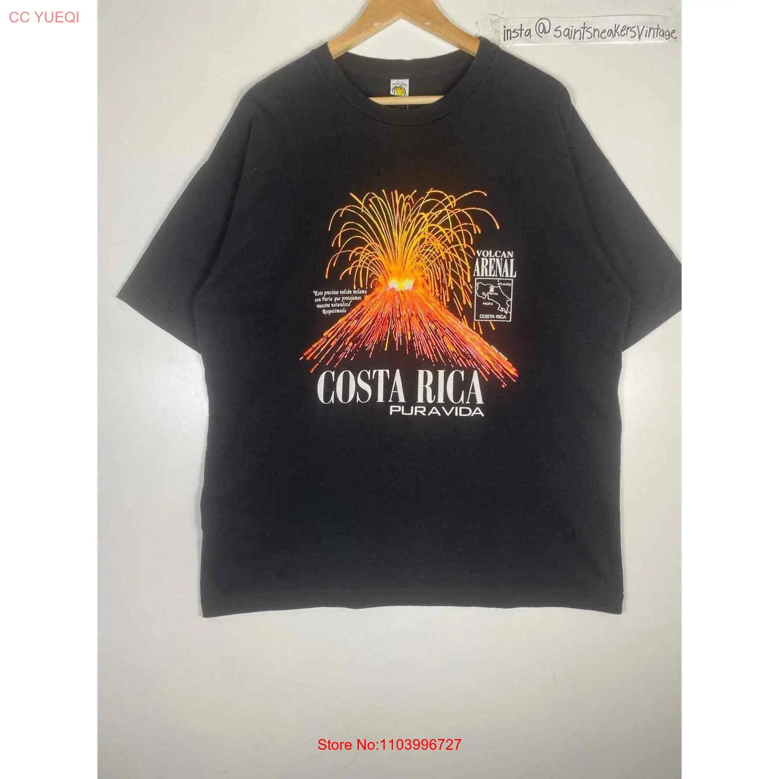 Costa Rica Volcano Shirt Mens XXL 2XL Vintage Nature Puff Print Pura Vida A366