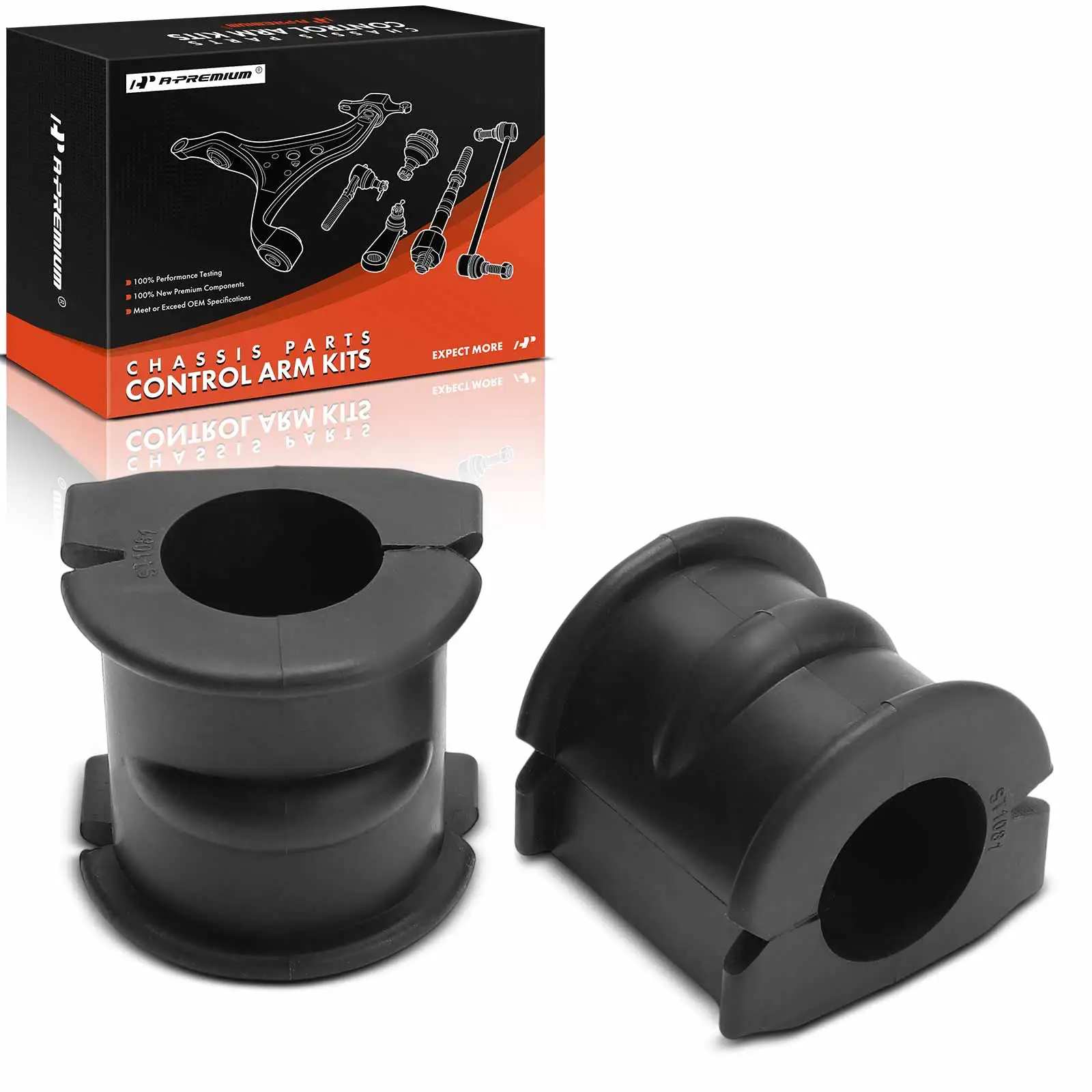 A-Premium 2x Rear To Frame Sway Bar Bushing Kit for Chevrolet Equinox 2008-2009 Pontiac Torrent 2008-2009 15146380