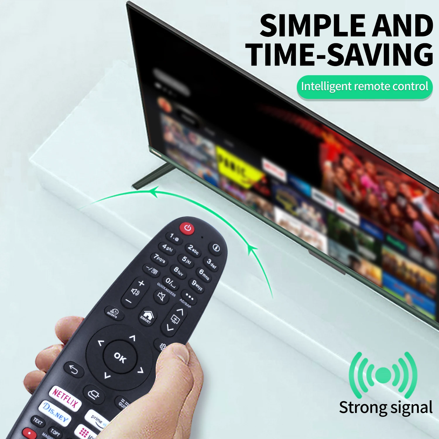 Universal 1818A Remote Replacement Control For LG and Samsung Series TVs (NO VOICE NO POINTER Function)