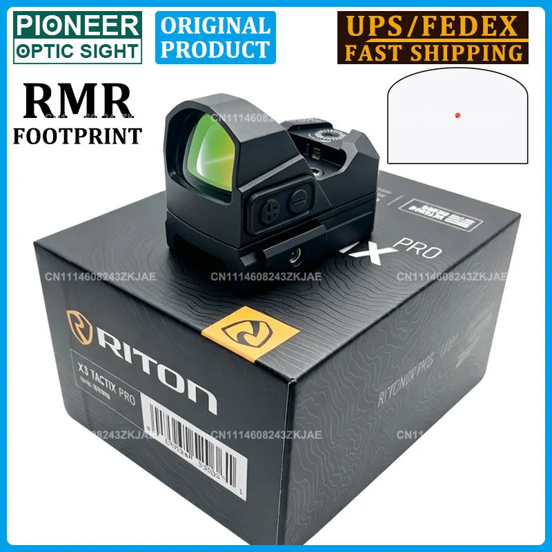 ORIGINAL RITON 3 TACTIX PRD Red Dot Sight 3 MOA R*R Footprint Pistol Handgun Optic Sight Rifle Scope W/20MM Picatinny Rail Mount