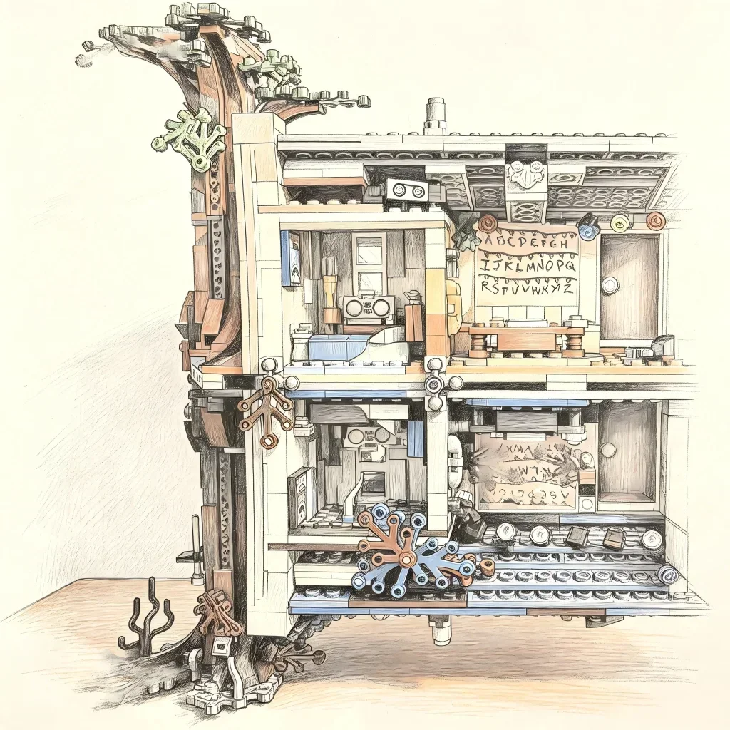 Ornament, Suitable as a Gift for Holidays and Birthdays.New 2287PCS Reversible House MOC Large Assembly Block Model