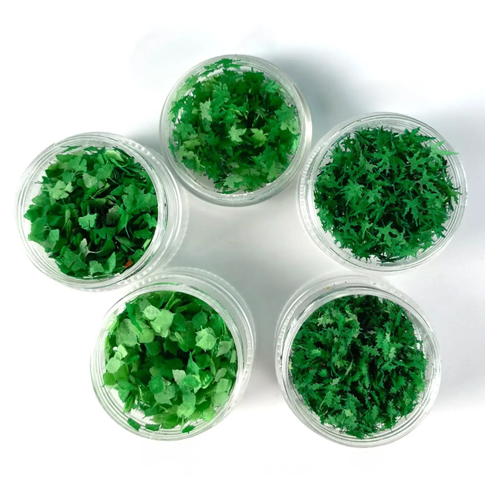 5x DIY Scenery Leaves Multifunctional Lightweight Simulation Leaves for Dollhouses Microlandscapes Train Models War Game Terrain