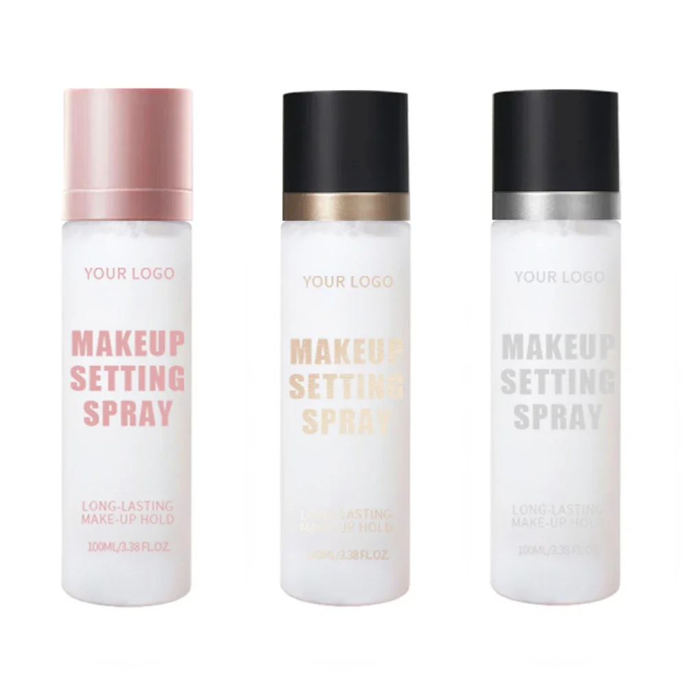 Private Label Powder Setting Spray Custom Logo Oil Control Waterproof Moisturizing Long-Lasting Non Stripping Makeup Wholesale