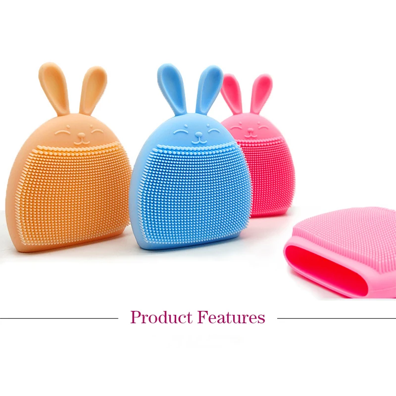 Cute Silicone Facial Scrub Cleansing Brush Scrubber for Face Washing Product Pore Cleaner Exfoliator Face Scrub Brush Skin Care