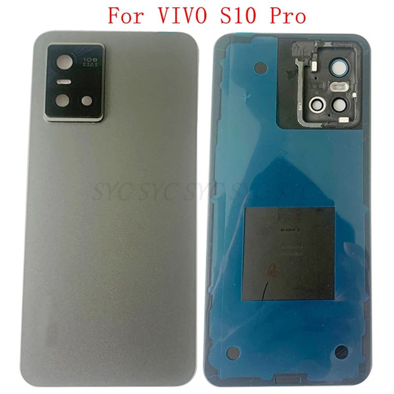 

Battery Cover Rear Door Case Housing For VIVO S10 Pro Back Cover with Camera Lens Logo Repair Parts