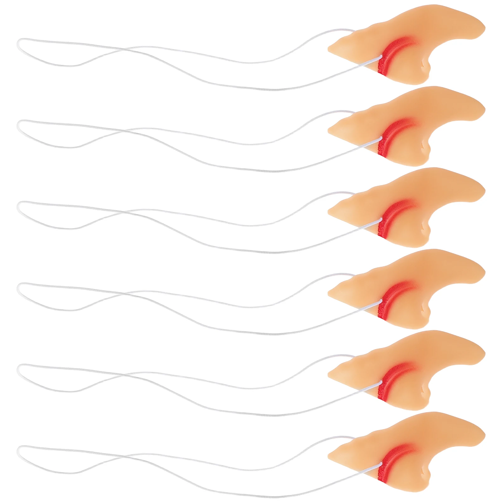 6Pcs Witch Nose Halloween Fake Nose Prop Realistic Costume Accessories Cosplay Party Dress Up Prank Witch Cosplay Prop