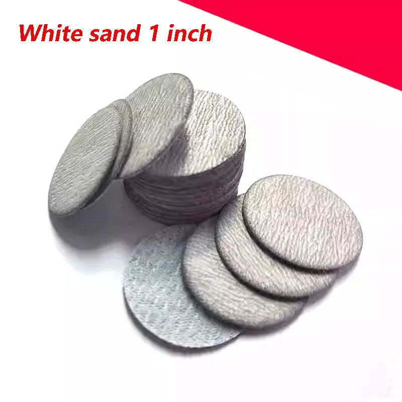 80~180PCS 1Inch 25mm Sanding Discs Hook & Loop White Dry Grinding Sandpaper 60 to 10000 Grit for Polishing Grinding