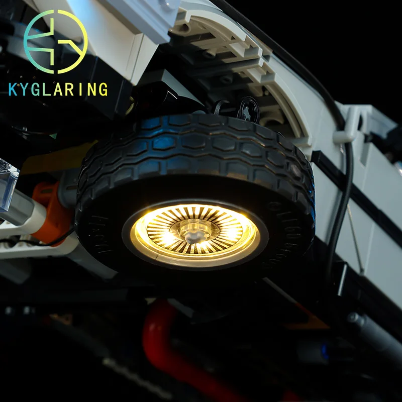 Kyglaring Led Lighting Set DIY Toys for Creator Delorean 10300 Back to the Future Time Machine(Only Light Included)