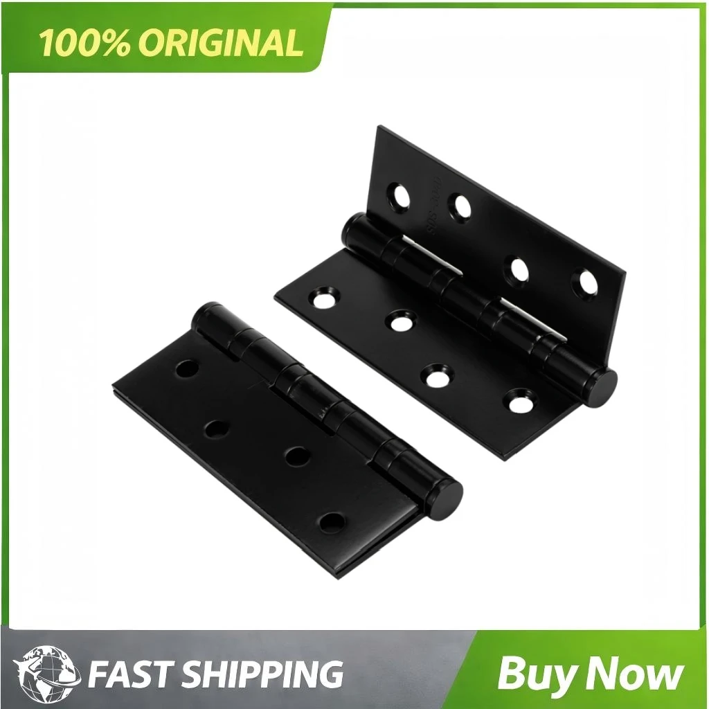 304 Stainless Steel Door Hinge Thickness Mute Flat Hinge Black Hardware Fittings for Home Use Hardware Fittings Bearing Hinge