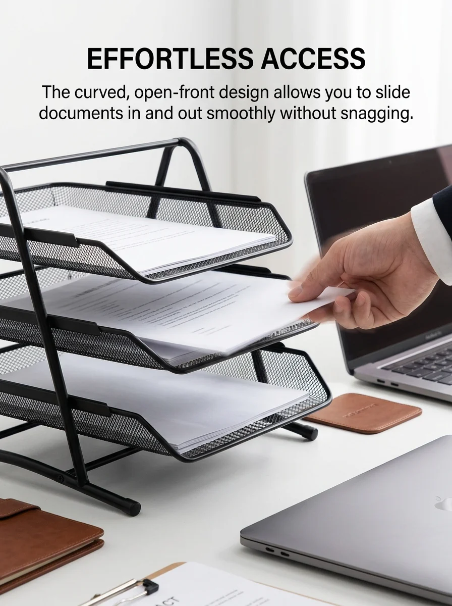 2/3-stufiger Metallgitter-Doku – Desktop Filing Tray Bewertung und Preis