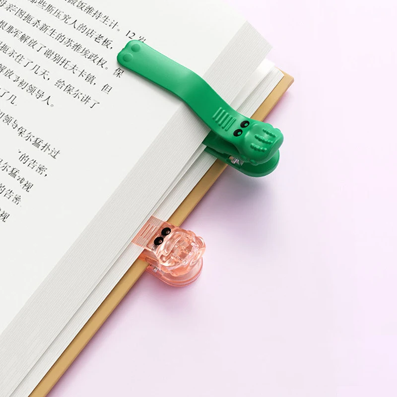 3Pcs Silicone Cute Book Clip With Auto-Page Memory For Reading Lovers Bookmarks For Men Women Reading Tool