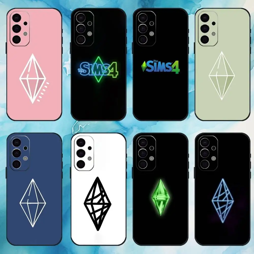

The Logo S-Sims 4 Phone Case For Samsung Galaxy A73,A72,A71,A70,A53,A52,A51,Others Soft Black Cover