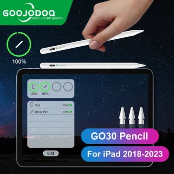 GOOJODOQ GO30 2024 قلم بلوتوث لـ Apple Pencil 2 1 iPad Pencil لـ iPad Pen Pro 11 2018-2024 12.9 Air 4 Air 5 Air 6
