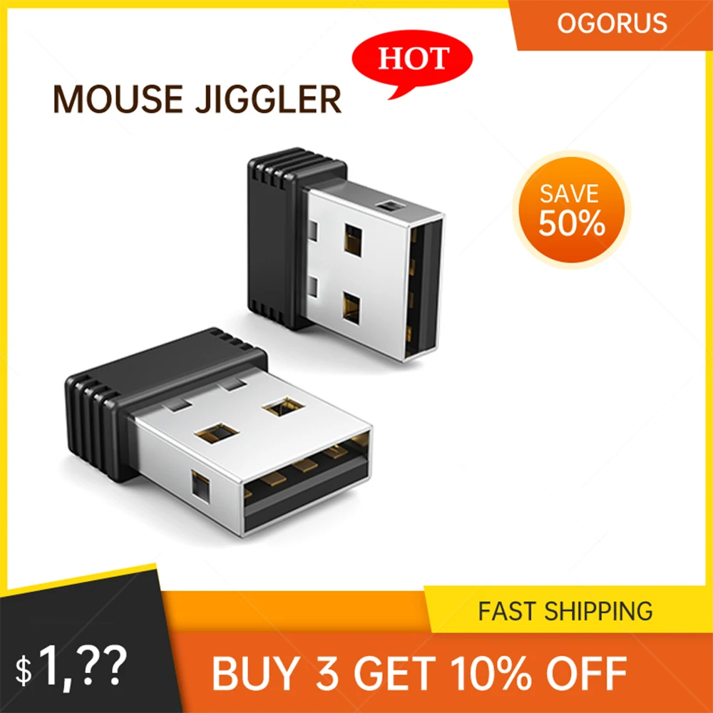 

Mouse Jiggler USB Mover Undetectable Automatic Mouse Shaker Wiggler for Laptop Keeps Computer Team Group Awake Simulate Movement