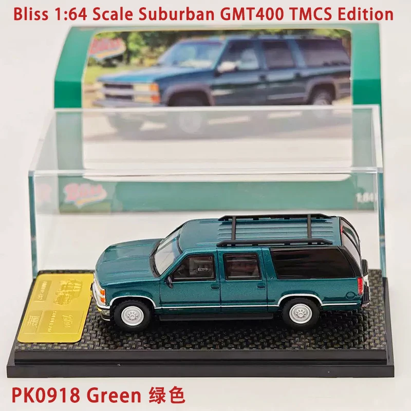 Bliss 1:64 Scale Suburban GMT400 TMCS Edition Alloy Simulation Car Model Adult Collection Decoration Holiday Gift Display