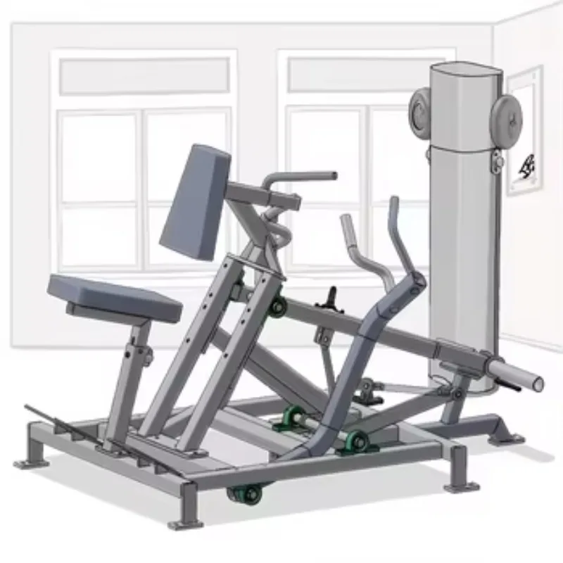 2026 Outdoor Sitting Rowing Trainer Back Muscle Strength Training Machine
