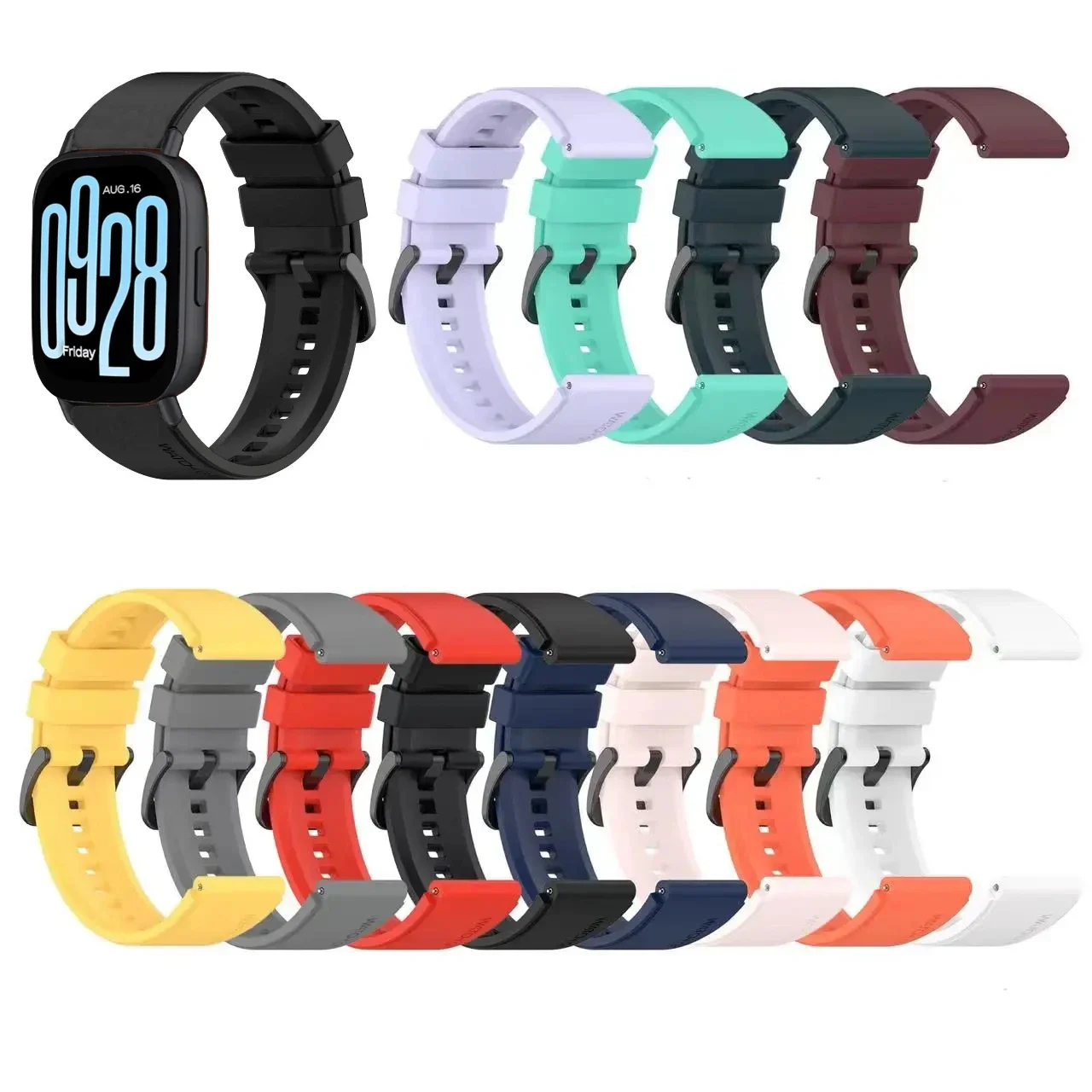 Soft Silicone Strap for Redmi Watch 5 Lite Comfortable Sport Braceletband Replaceable Belt for Redmi Watch 5 Active Accessories