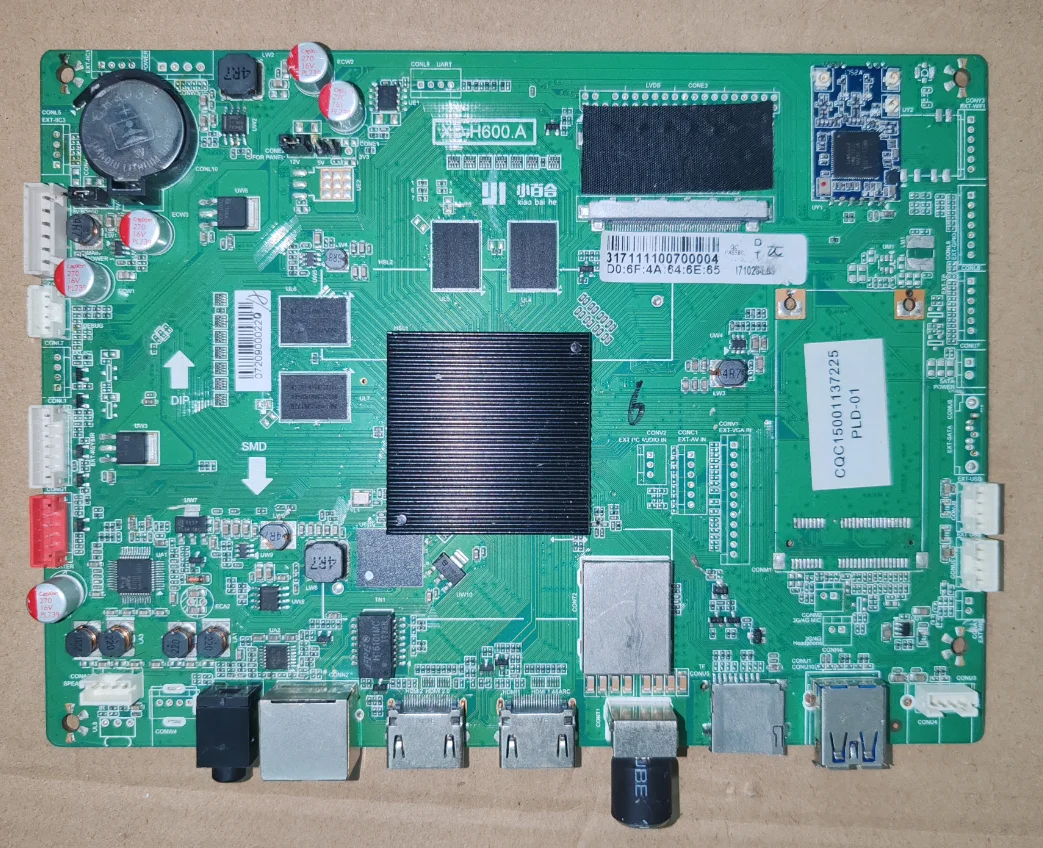

XD.H600.A LED TV motherboard tested with physical photos