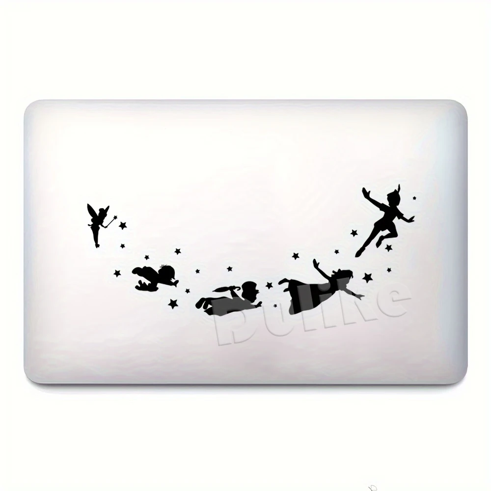 Peter Pan & Tinker Bell Flying To The Netherlands Car Styling Sticker, Peter Pan Laptop Car Window Vinyl Decals Decor