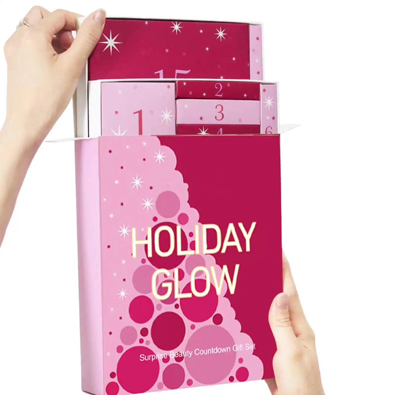 Beauty Christmas Countdown 24 Tage Advent-Set 2025, Weihnachts-Countdown-Set, Kosmetikboxen für Frauen, Teenager, Mädchen, Geburtstag, Neujahr