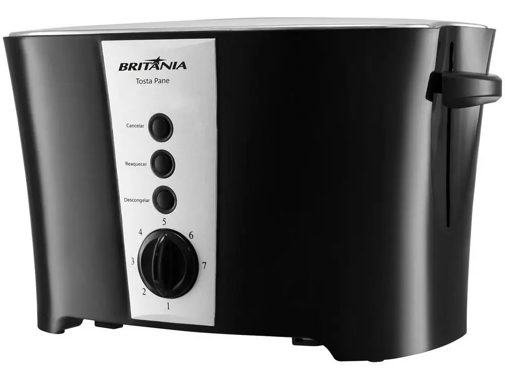 Toaster Britannia Black 2 Slice 7 Levels-220V