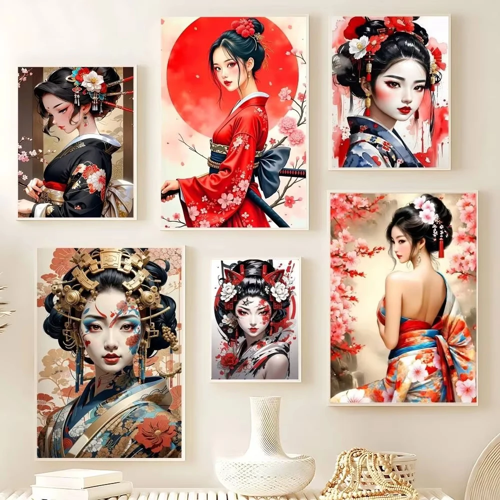 Japanese Lifestyle Movie - Lukisan Minyak Geisha Jepang Dengan Angka,