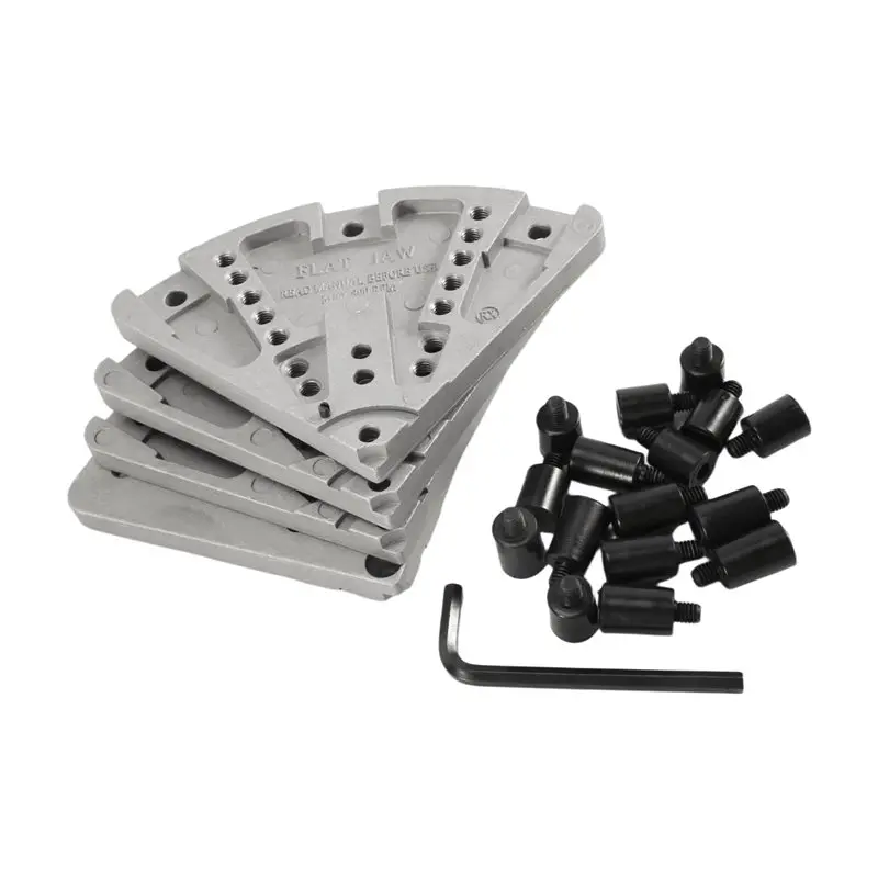 Y50A-8Inch Lathe Chuck Jaw Set Kit For Wood Lathe Key Chuck &Scroll Chuck Flat Jaw Set With Buffer Kit For Wood Lathe Chucks