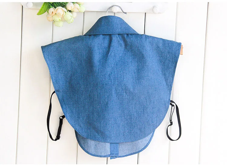 Linbaiway Women Shirt Fake Collar Female Detachable Collar False Collar Lapel Blouse Top Sweater Neckwear Clothes Accessories