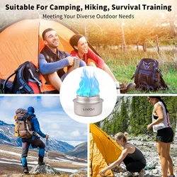 Portable Mini Backpacking Stove Lightweight Ti Alcohol Burner Efficient and Safe Camp Stove for Outdoor Activities Camping