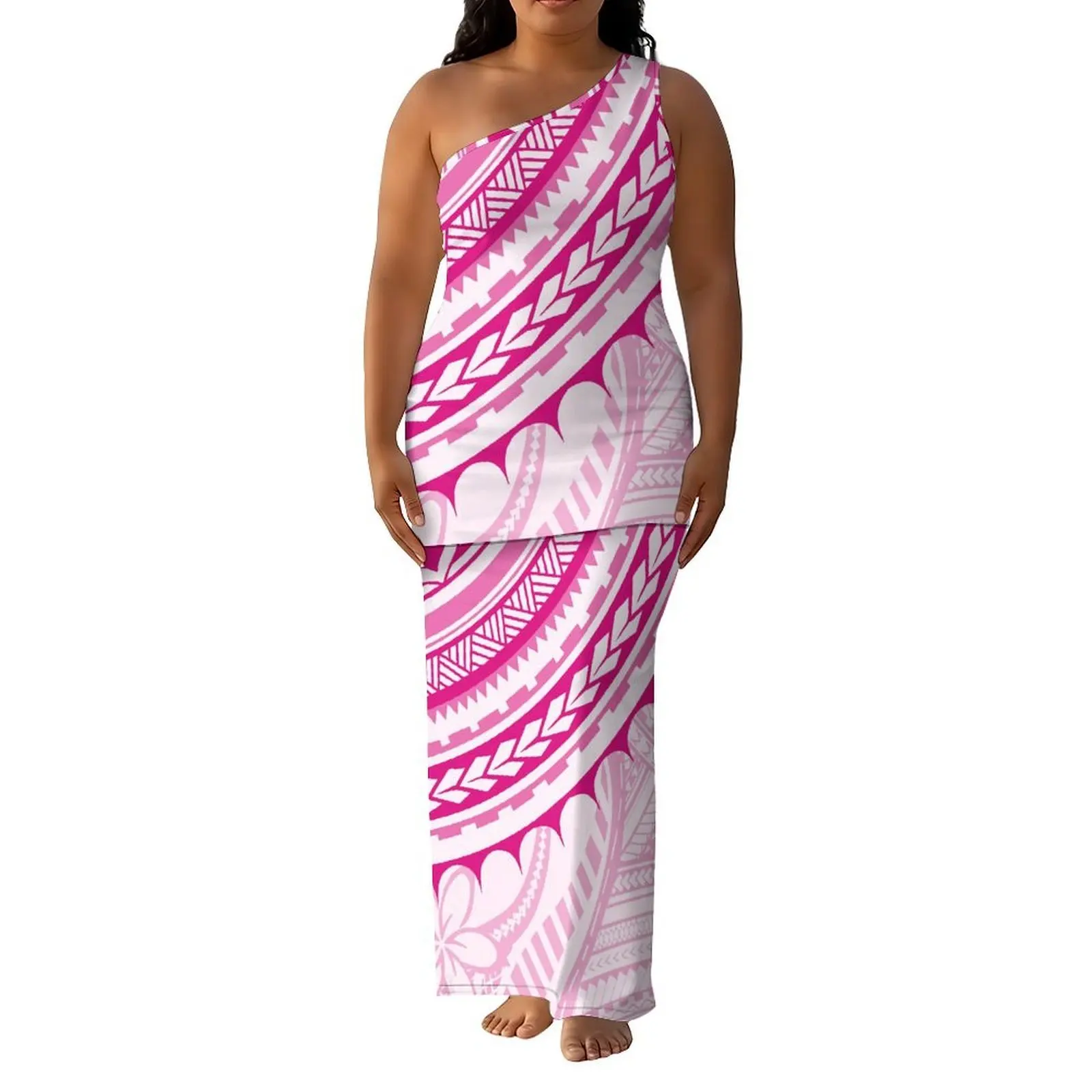 Women Puletasi Dress Elegant And Fashionable High-Quality Suitable For Spring And Summer Gatherings Sleeveless Polynesian Style