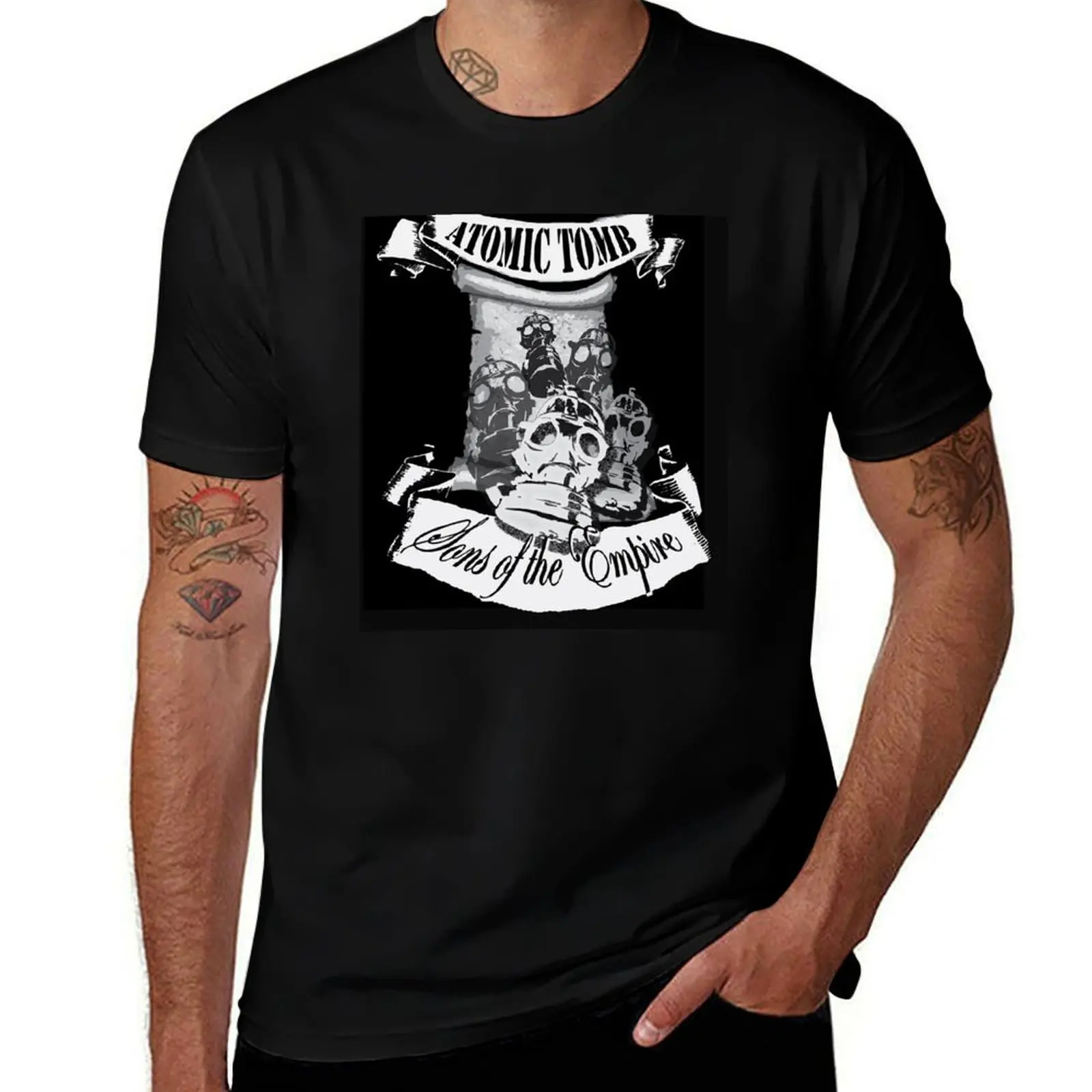 Atomic Tomb Graphic by Lori Dell T-Shirt Casual Everyday Short Sleeve T-Shirt