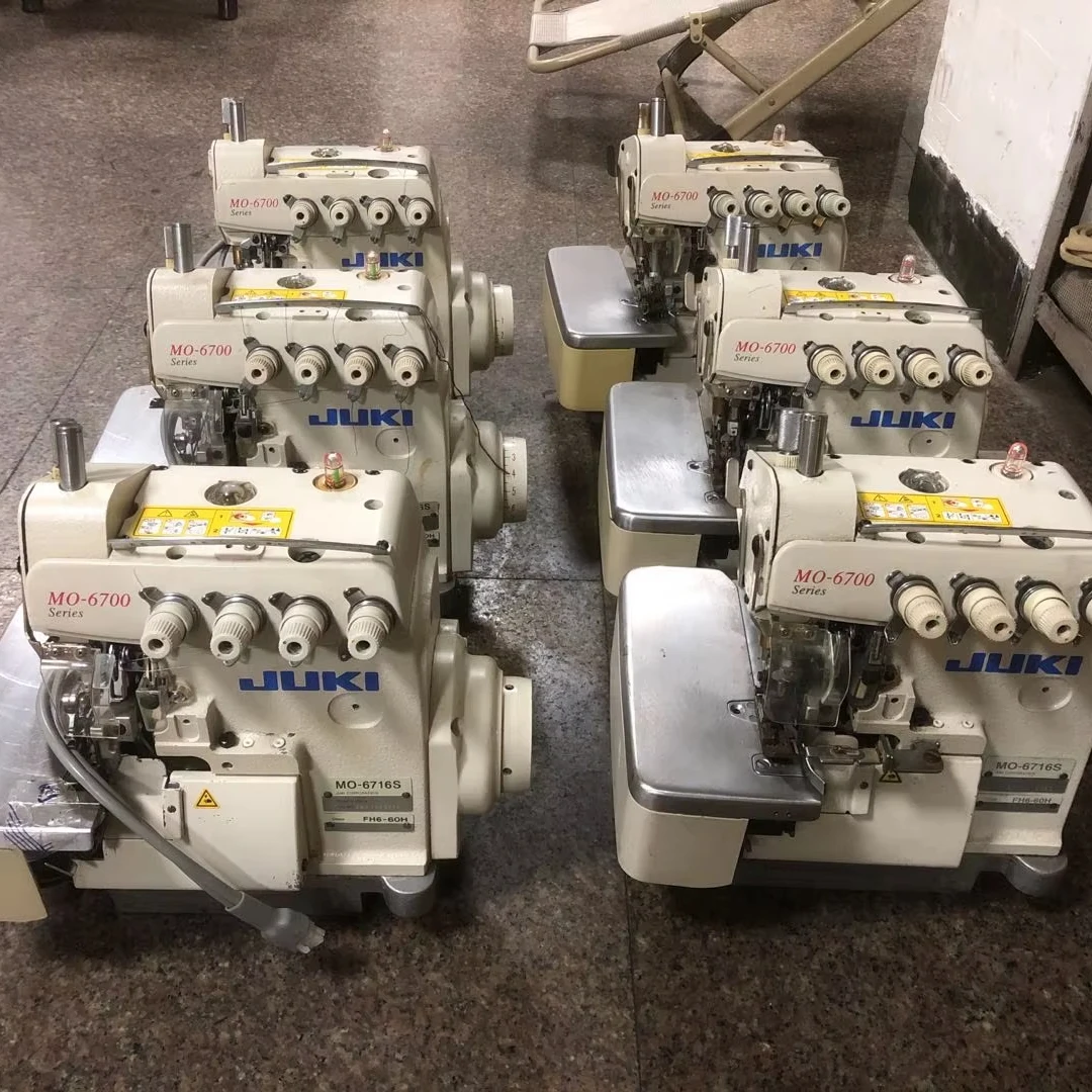 Used Juki-6714S Good Condition 4 Threads Overlock Sewing Machine