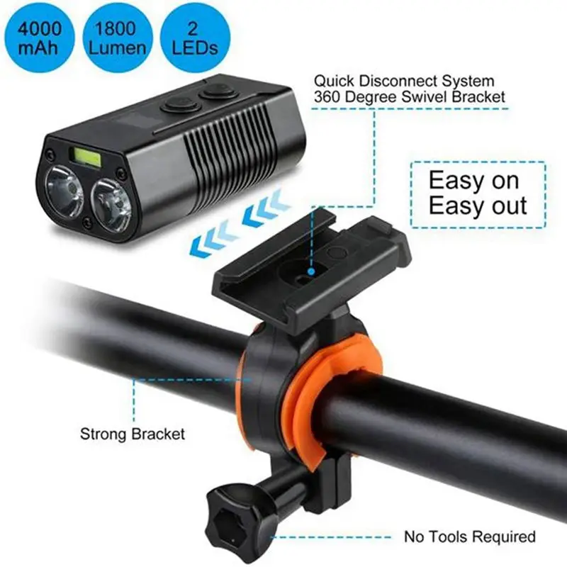 

Oct.251 Bike Headlight and Bike Tail Light Set Waterproof USB Rechargeable Tail Light for Road Mountain Kids Riding 1 Set