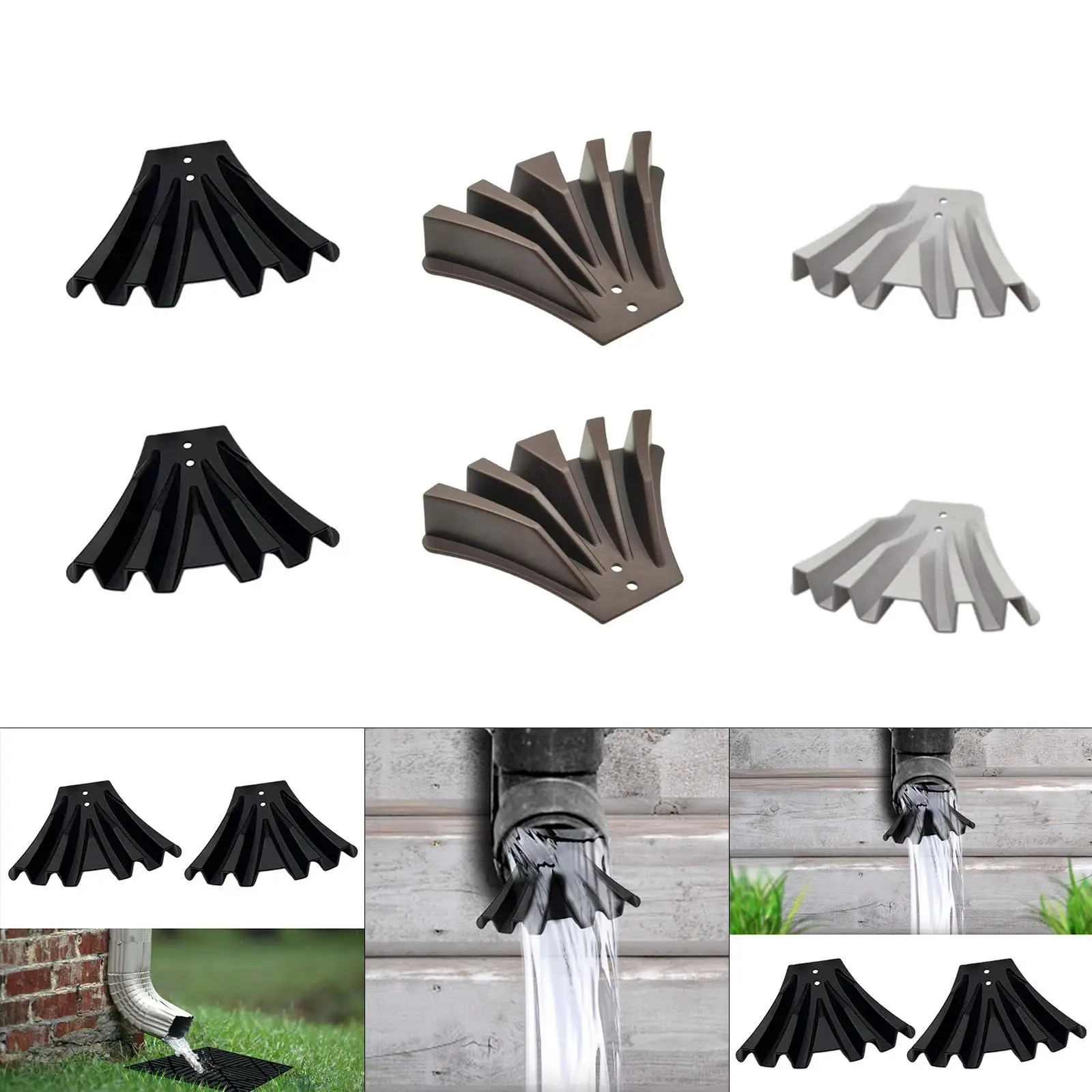 

2-компонентные удлинители делителя водосточной трубы для распределения дождевой воды,