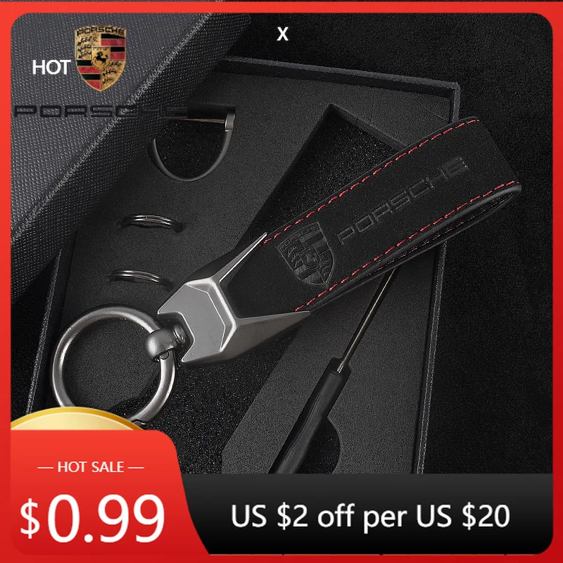

Car Sticker For Porsche Cayman Cayenne 911 Macan Car Keychain Keyring Chain Hanging Pendant Men Gifts For Porsche 918 911 718 T