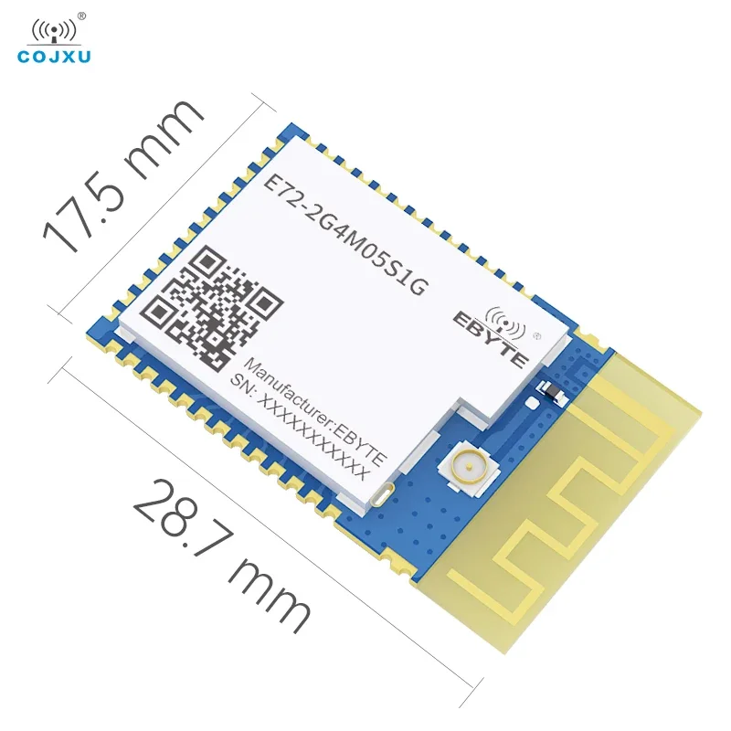 Módulo SoC inalámbrico Bluetooth CC2642R 2,4 GHz BLE5.2 COJXU E72-2G4M05S1G PCB interfaz de antena IPEX módulo SMD con escudo RF