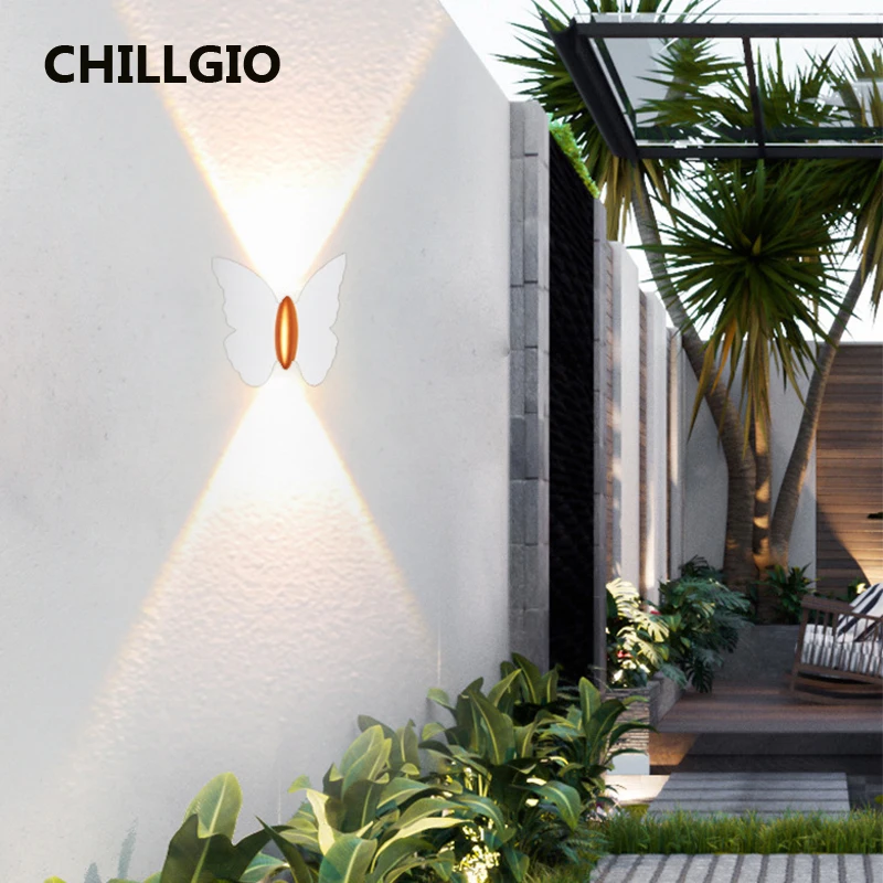 MiniInTheBox LGIO-Applique Murale LED Papillon, Éclairage Nordique, Décor de Salon, Moderne, Étanche, Nik, Aluminium, Haut vers le Bas