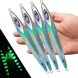 AS Fast Jig Fishing Anglers Vertical Speed Sinking Glow Bait 60g90g120g Pesca Spoon Metal Jigging Artificial Bait Sea Lure