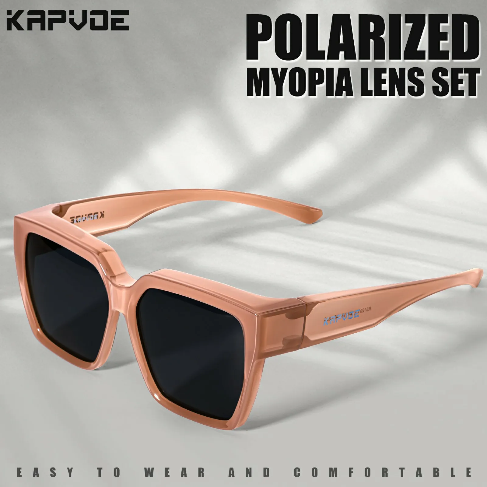 KAPVOE Occhiali polarizzati alla moda adatti sopra occhiali da sole miopi UV400 Hikng Occhiali da guida per bici Uomo Donna Occhiali estetici